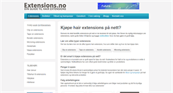 Desktop Screenshot of extensions.no