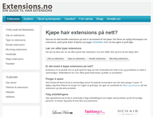 Tablet Screenshot of extensions.no